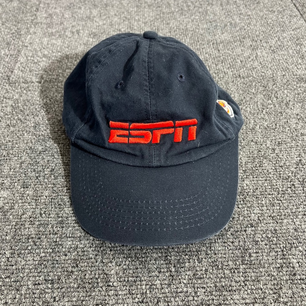 ESPN Miller Lite Hat Navy Blue K-Products Adjustable Strapback Dad Cap Vintage